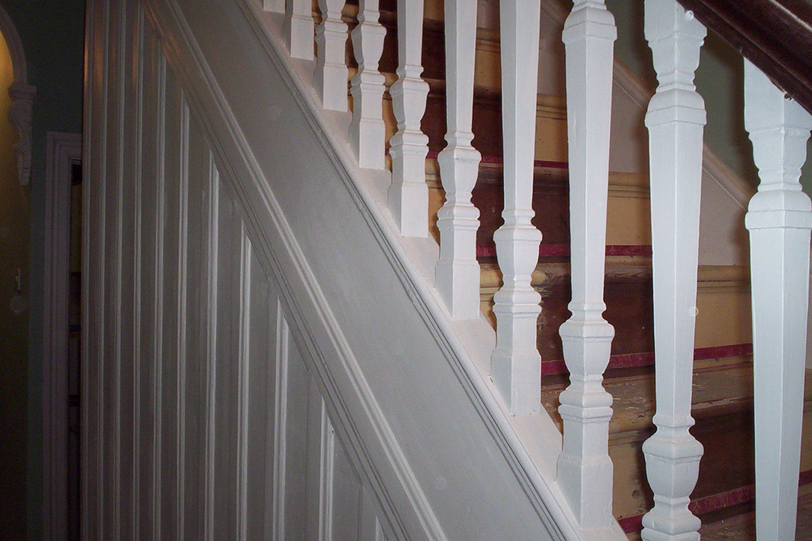 Stair case after painting